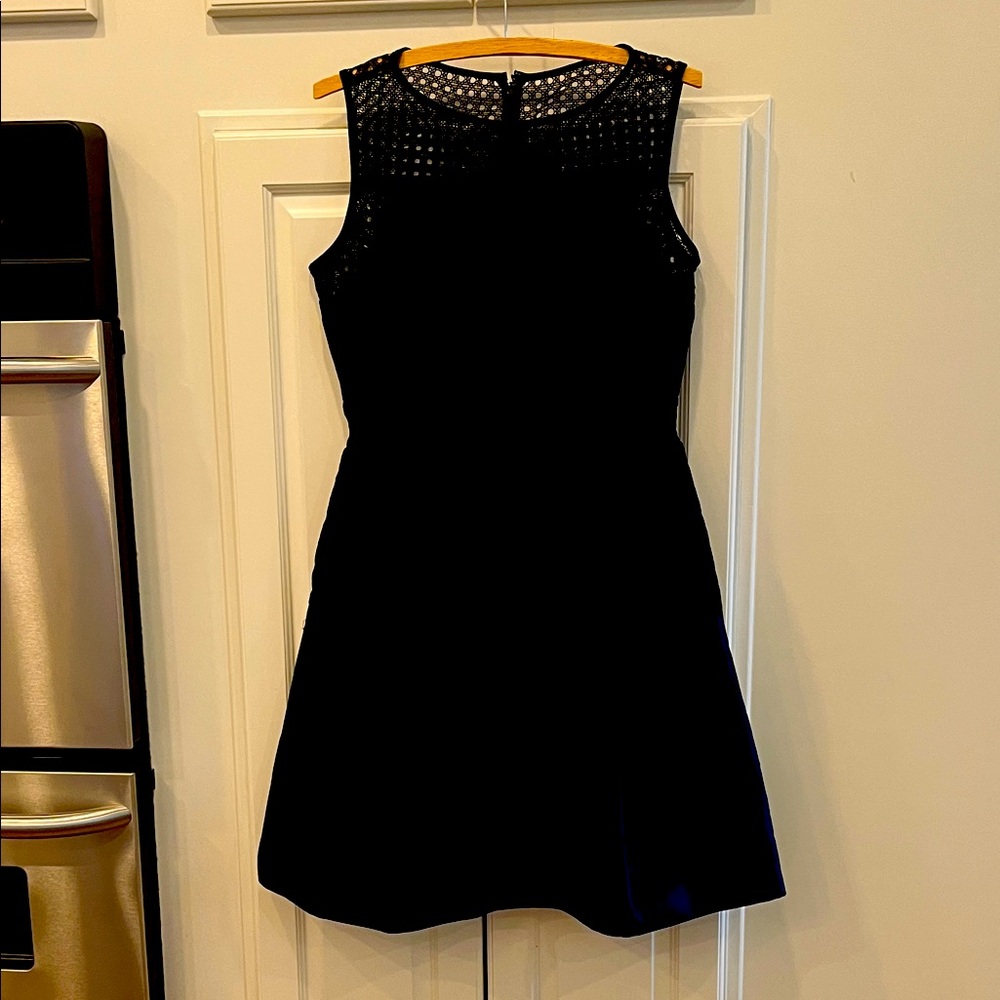 Lela Rose Black Fit and Flare Dress